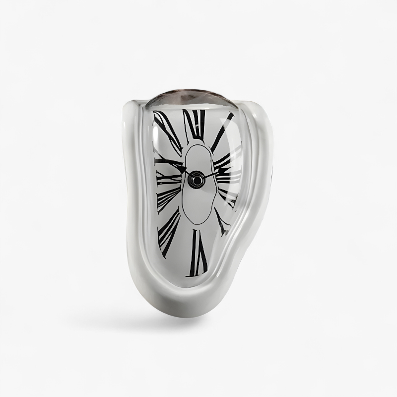 Abstrakt Smeltende Hyldeur i Moderne Design – Dekorativt Surrealistisk Bordur til Hjem og Kontor