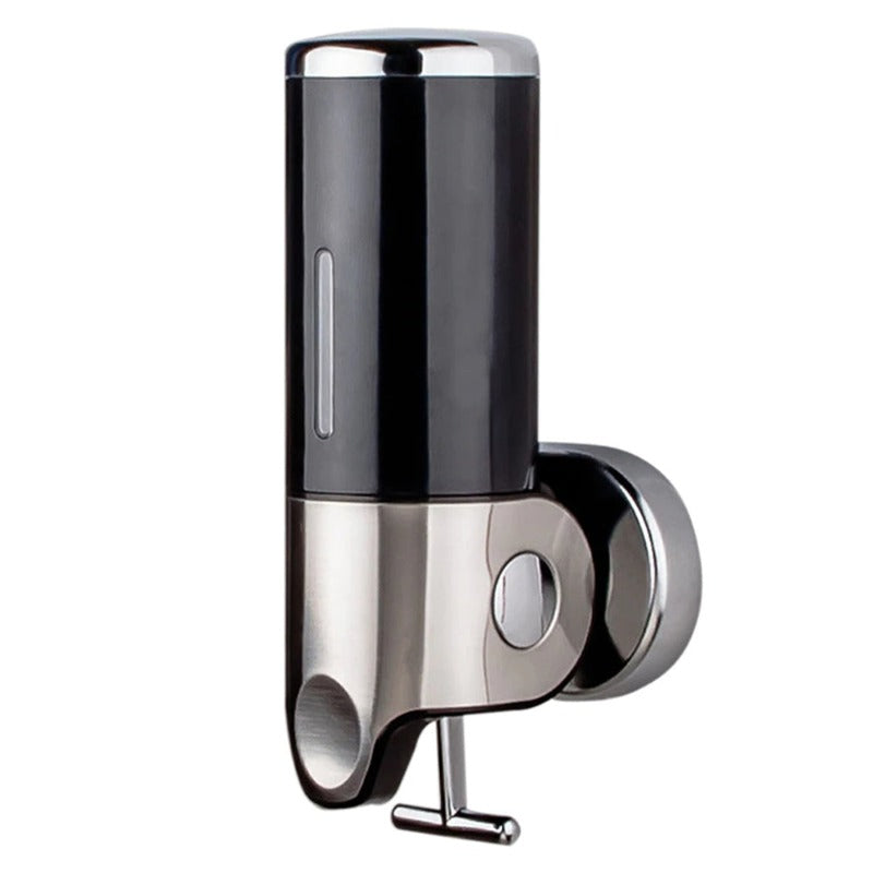 PurePress Sæbedispenser – Vægmonteret Løsning i Stål og ABS til Moderne Badeværelser