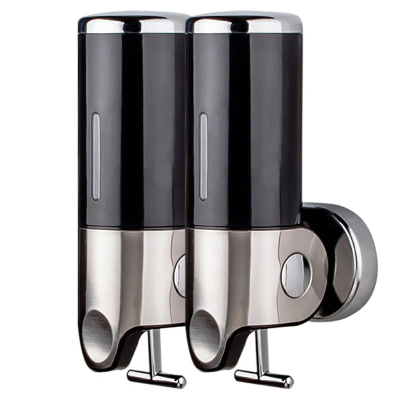 PurePress Sæbedispenser – Vægmonteret Løsning i Stål og ABS til Moderne Badeværelser