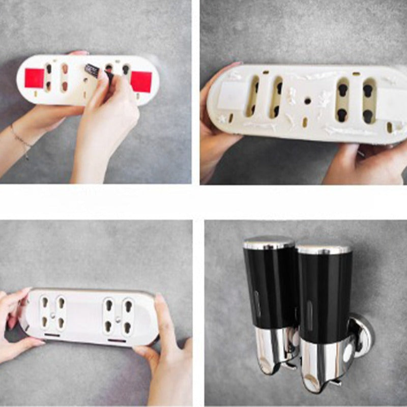 PurePress Sæbedispenser – Vægmonteret Løsning i Stål og ABS til Moderne Badeværelser