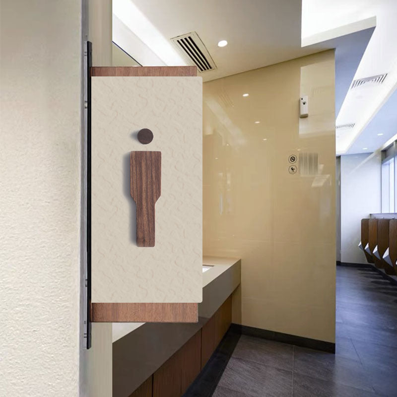 Elegant toiletskilt i træ – moderne design til både private og erhverv
