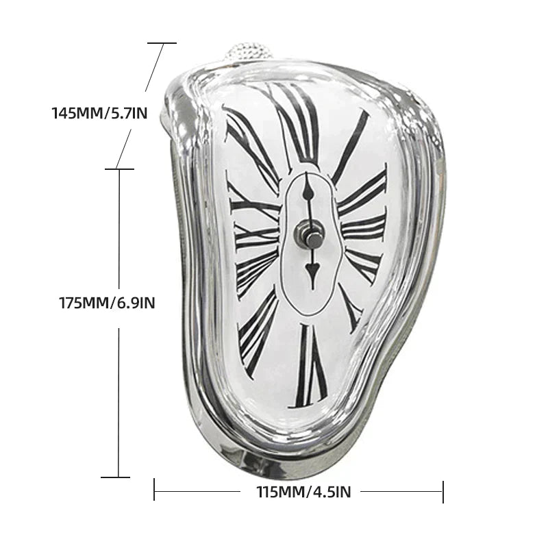 Abstrakt Smeltende Hyldeur i Moderne Design – Dekorativt Surrealistisk Bordur til Hjem og Kontor